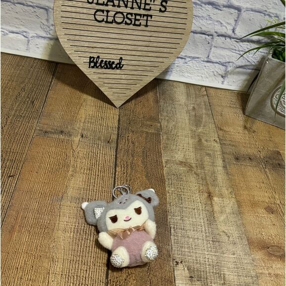 KUROMI key chain Plush doll  new - Picture 3 of 6